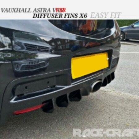 For Vauxhall Astra VXR diffuser fins/race fins/diffuser/VXR bumper fins/EASY FIT