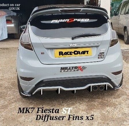 "Fits"ford fiesta st montune diffuser fins/fiesta st 200 mk7/diffuser,st montune