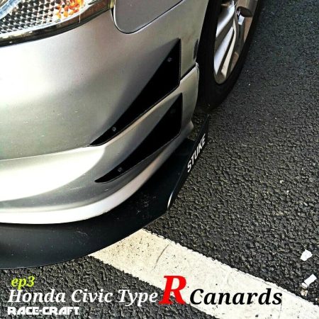 HONDA CIVIC TYPE R EP3 CANARDS, EP3 TYPE R CANARDS/CIVIC TYPE R FRONT BUMPER CANARDS