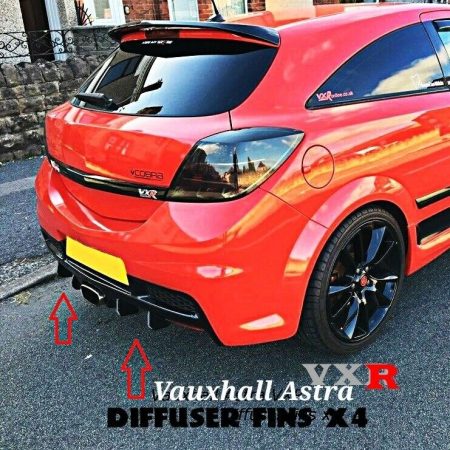 For Vauxhall Astra VXR MK5 diffuser fins/diffuser/VXR bumper fins/GLOSS vxr