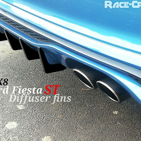 "Fits" Fiesta st MK8 Diffuser fins/Ford fiesta st mk8 Rear diffuser fins,st mk8