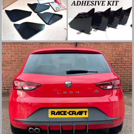For SEAT LEON FR MK3 5F TDI DIFFUSER FINS,MK3 FR 5F LEON DIFFUSER FINS 2013-2017