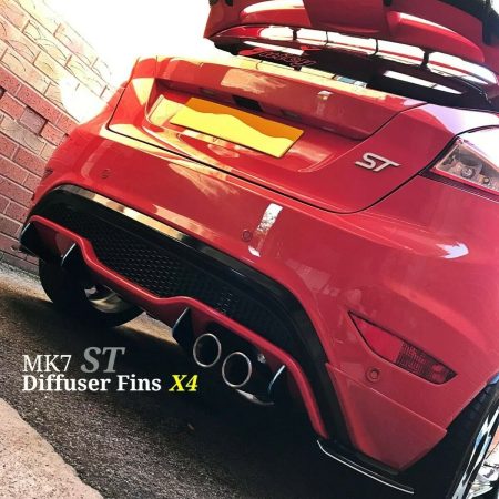 "for" ford fiesta st mk7 diffuser/fiesta zetec diffuser fins/st180 race fins st