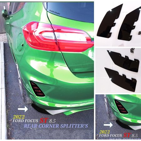 For FORD FIESTA ST 2022 REAR CORNER SPLITTER'S,FORD FIESTA ST 8.5 SPLITTER'S X2