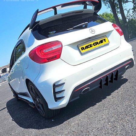 For MERCEDES A250 (W176) Diffuser Fins X4,MERCEDES A CLASS A250 W176 DIFFUSER F1