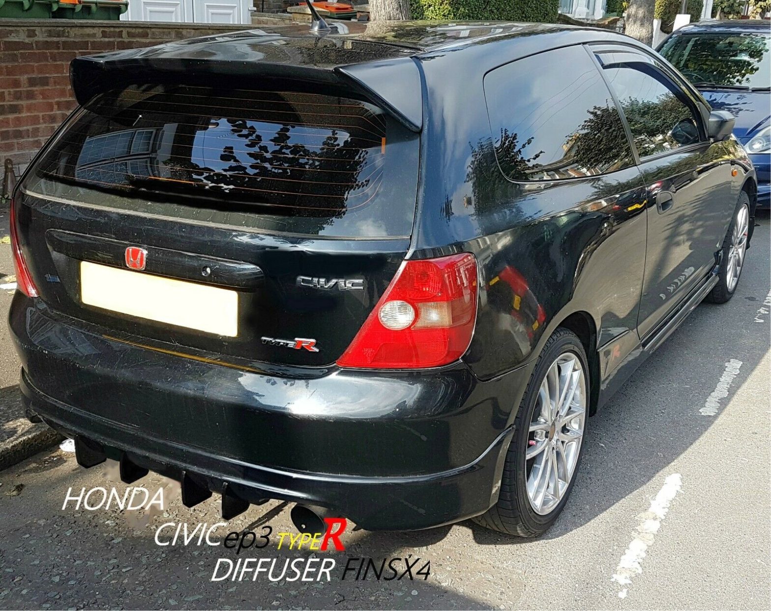 HONDA CIVIC TYPE R EP3 DIFFUSER FINS/VTEC DIFFUSER FINS/CIVIC TYPE R ...