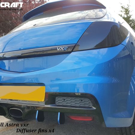 Vauxhall Astra VXR diffuser fins/race fins/diffuser/VXR bumper fins/GLOSS vxr