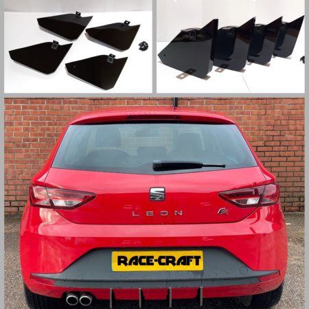 For SEAT LEON FR MK3 5F TDI DIFFUSER FINS,MK3 FR 5F LEON DIFFUSER FINS 2013-2017