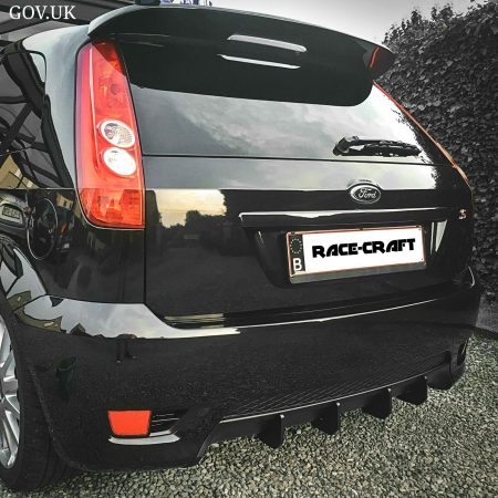 "Fits" ford fiesta mk6 st diffuser fins/zetec s fiesta st diffuser fins,mk6 st