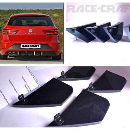 FOR SEAT LEON MK3 1. 4 TSI FR  DIFFUSER FINS,SEAT LEON TSI FR DIFFUSER 2017