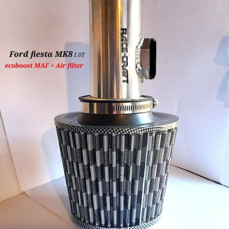 "Fits" Ford fiesta ST LINE MK8 1.0T MAF HOUSING+ FREE CHROME CARBON AIR FILTER