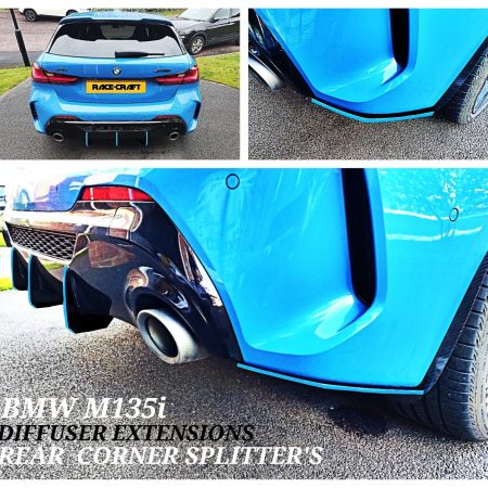 bmw f40 M135i Diffuser Fin extensions & side splitter's BMW F40 M135i splitter's