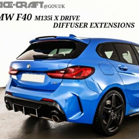 bmw f40 m135i Diffuser Fin extensions,BMW F40 DIFFUSER EXTENSIONS,BMW F40 EASY
