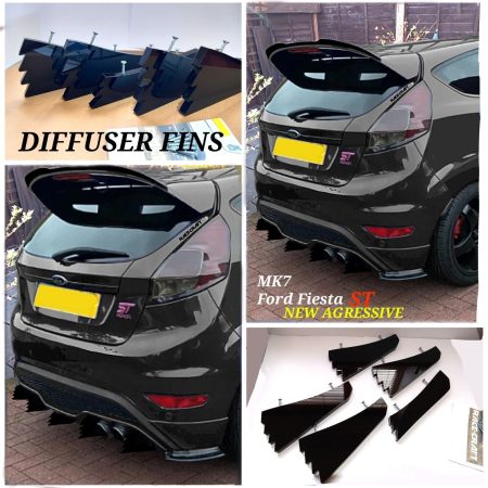 "Fits"ford fiesta ST MK7180 diffuser fins/fiesta MK7 ST180/diffuser,FIESTA ST MK