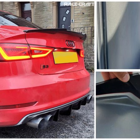 For" Audi S3 Saloon 8V 2.0 TSI Diffuser Extensions,DIFFUSER FINS,PRE FACELIFT