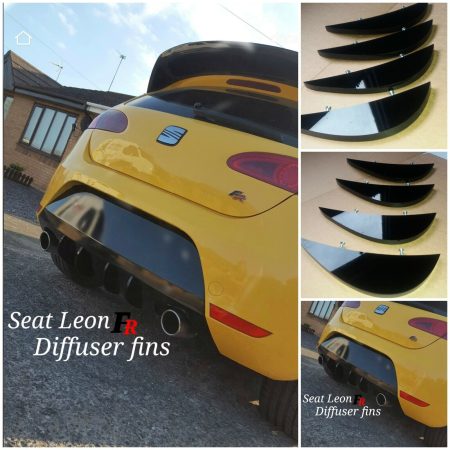 Seat Leon FR MK2 diffuser fins/seat leon fr/seat fr MK2 TDI diffuser fins/fr tdi