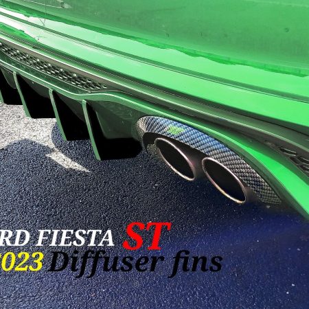 "Fits" Ford Fiesta ST MK8 DIFFUSER FINS Fiesta ST diffuser fins,CUSTOM FORD MEAN GREEN & BLACK