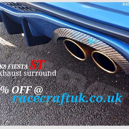 Ford Fiesta ST MK8/8.5 exhaust Surround,BLUE LOGO