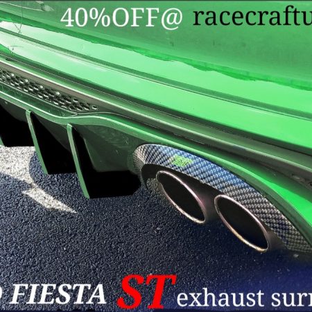 Ford Fiesta ST MK8/8.5 exhaust Surround,GREEN LOGO