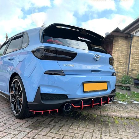 PFITS Hyundai I30 N Performance REAR CORNER SPLITTER'S, Hyundai i30 Nperformance/2.0 T-GDi