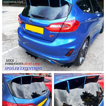 FORD FIESTA ST MK8 REAR DIFFUSER & REAR CORNER SPLITTER'S & SPOILER EXTENTIONS KIT