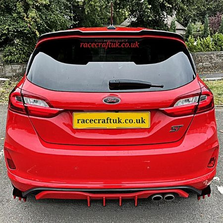 "Fits" Fiesta ST X4 DIFFUSER FINS RED & BLACK
