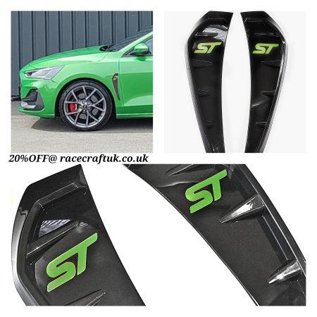Ford Focus ST MK4 wing vents mean green logos
