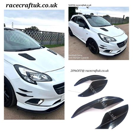 Vauxhall Corsa E FRONT BUMPER CANARDS Corsa E LIMITED EDITION